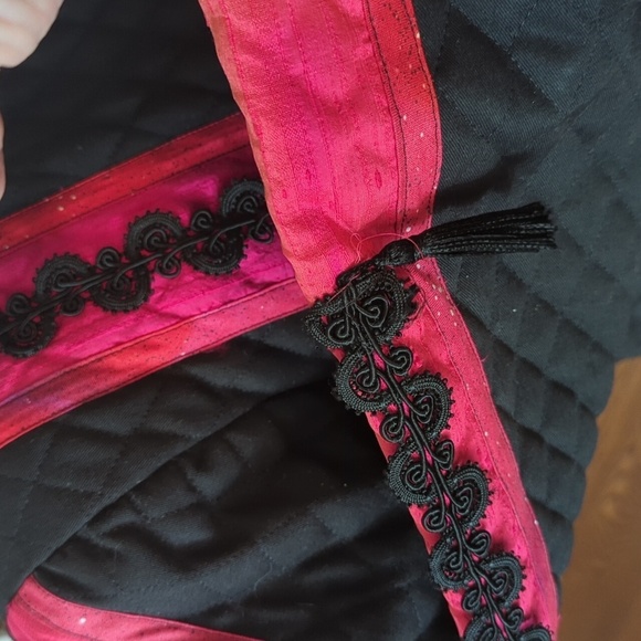 Marie Studer Vtg 90s Art To Wear Artsy Colorful Quilted Dopamine Jacket Sz L - Picture 8 of 13